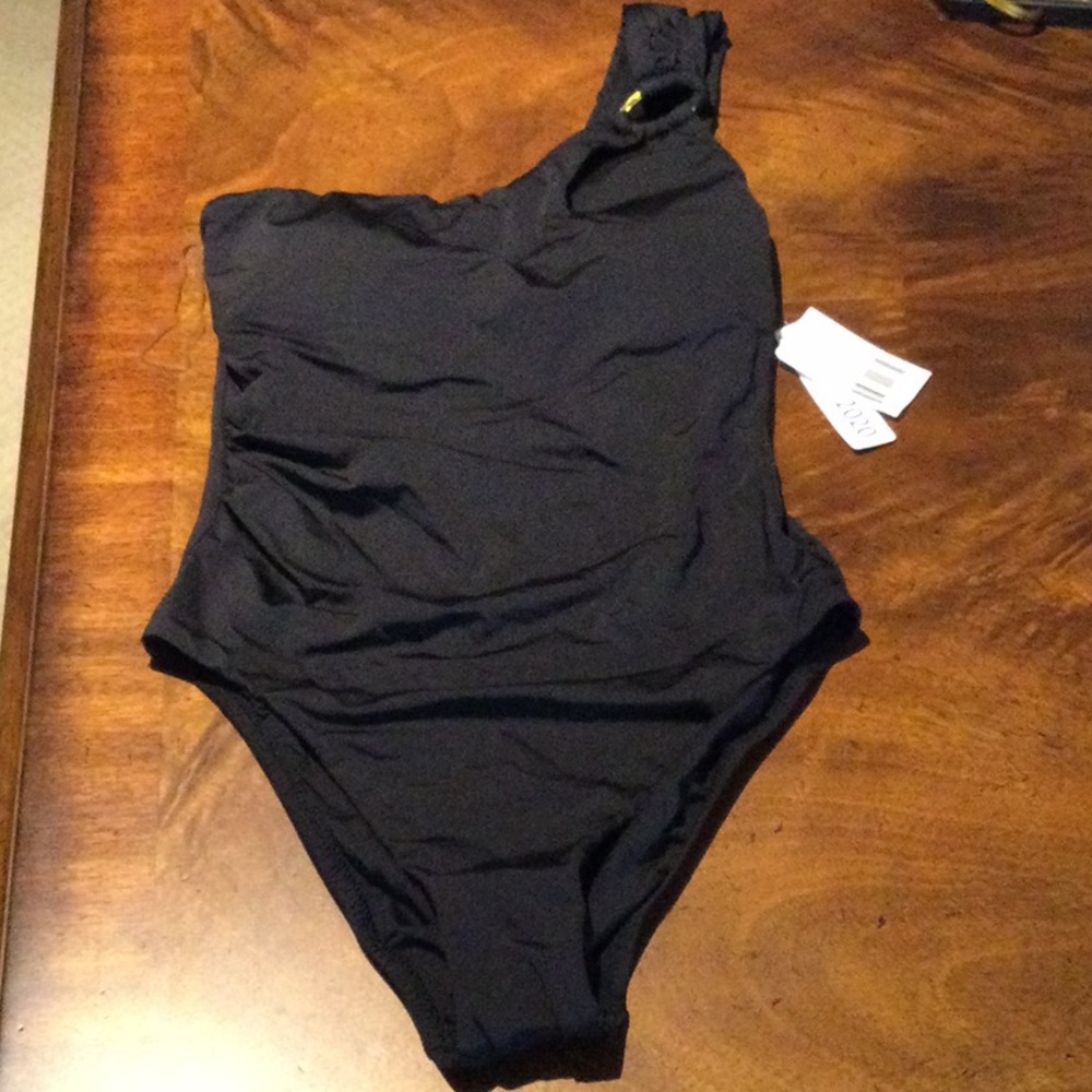 NWT $142 TRINA TURK US 6  ONE SHOULDER ONE PIECE - Picture 3 of 10